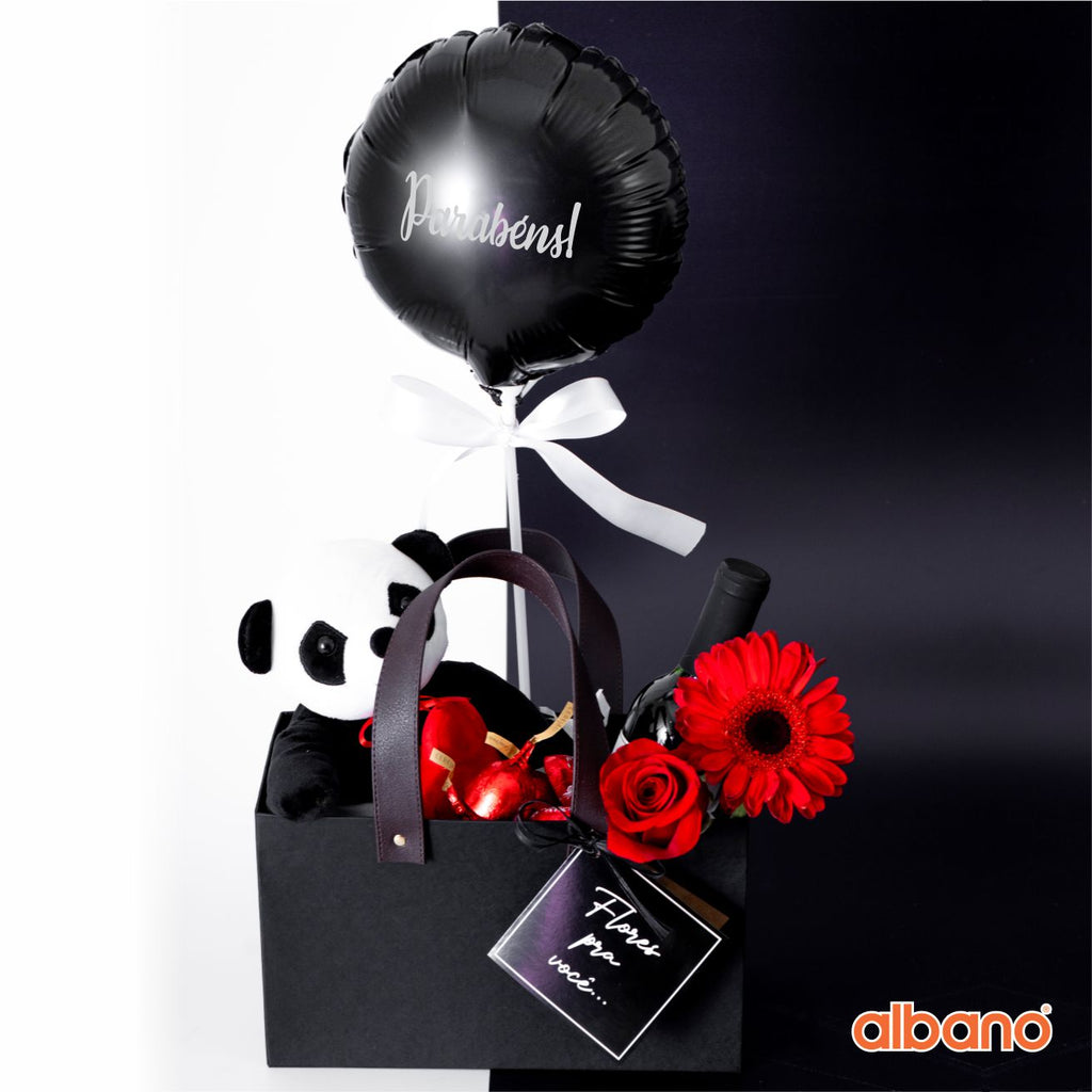 Sacola Rígida c/ Alca de Couro 25cmx15x12,5cm 1pc Preta