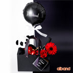 Sacola Rígida c/ Alca de Couro 25cmx15x12,5cm 1pc Preta