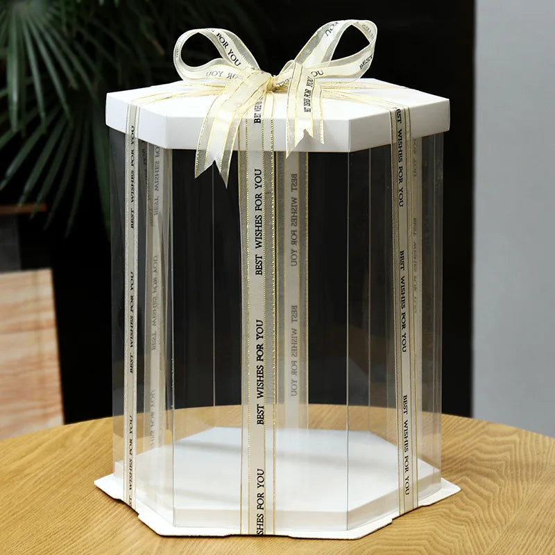 (Caixa de Bolo Transparente)