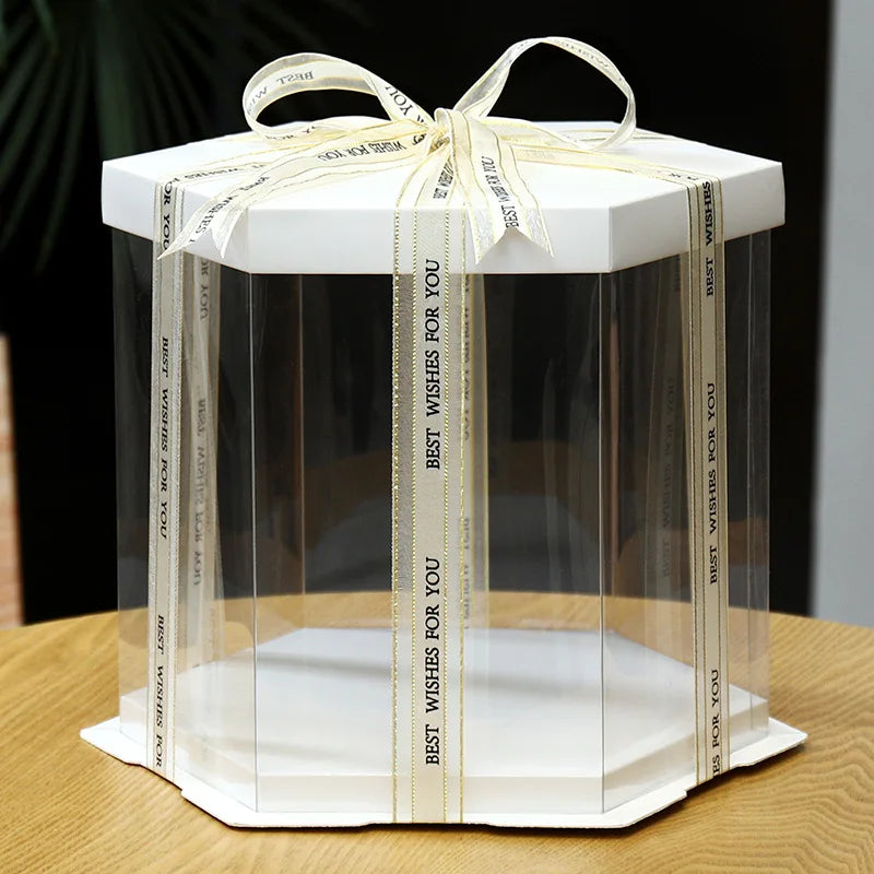 (Caixa de Bolo Transparente)