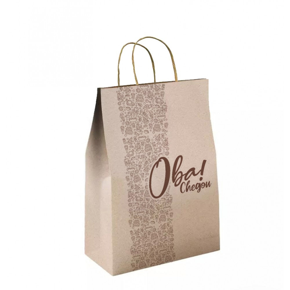 SACO KRAFT COM ALÇA DELIVERY - COM 25 UNIDADES