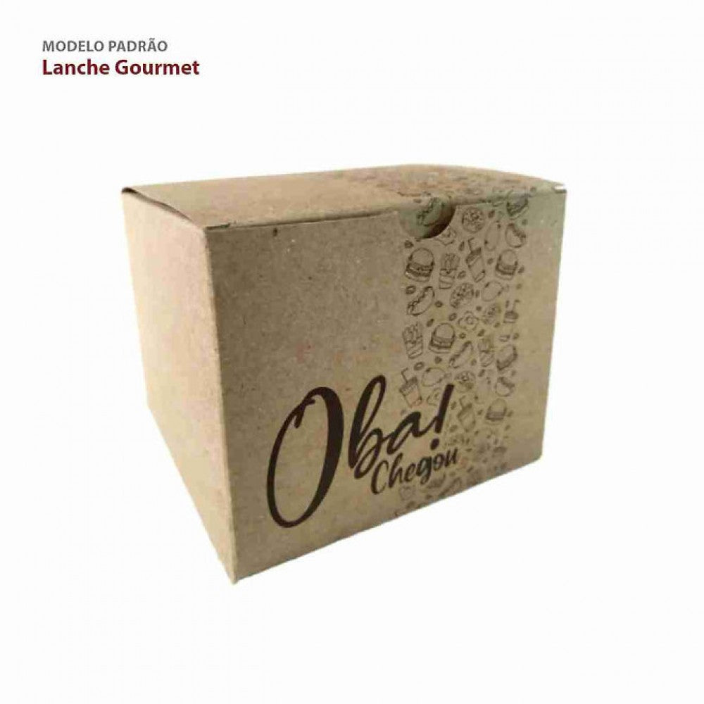 Emabalagem Lanche Hamburguer Gourmet - 100 UNIDADES
