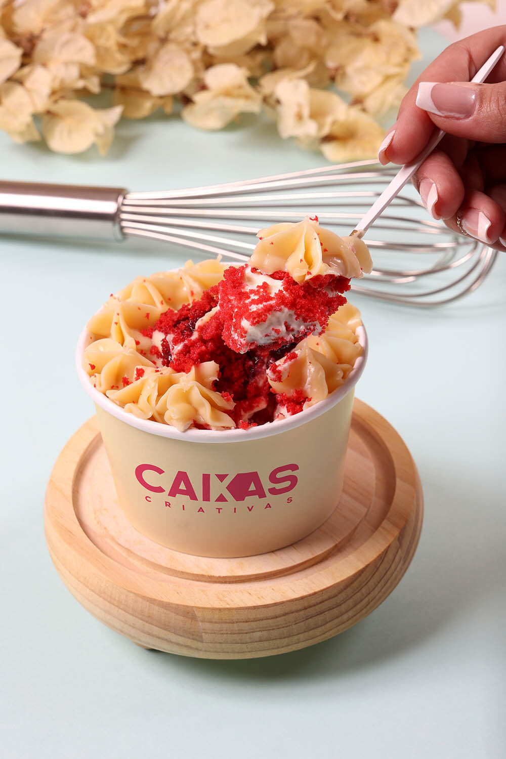 Pote de Papel Biodegradável 250ml c/ Tampa - Personalizado